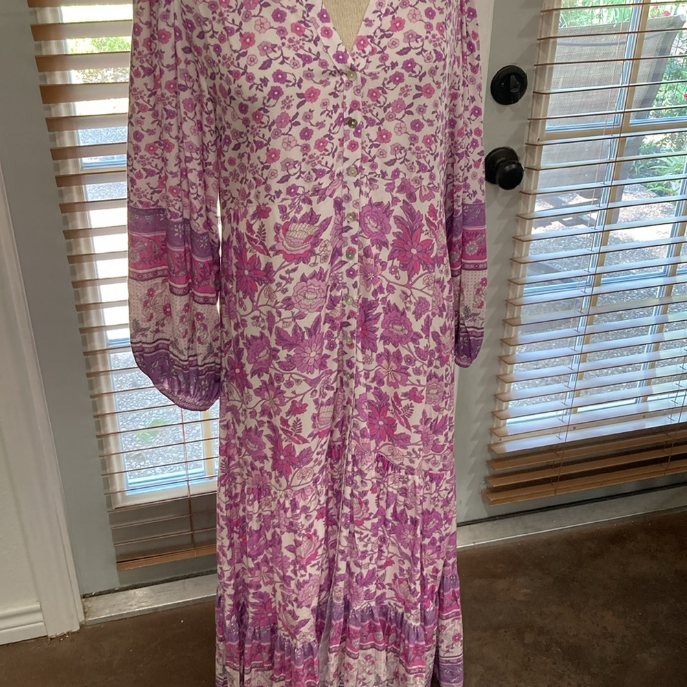 NWT Spell 🌸 Mossy 🌸Button Through Gown 🌸 - Picture 13 of 16